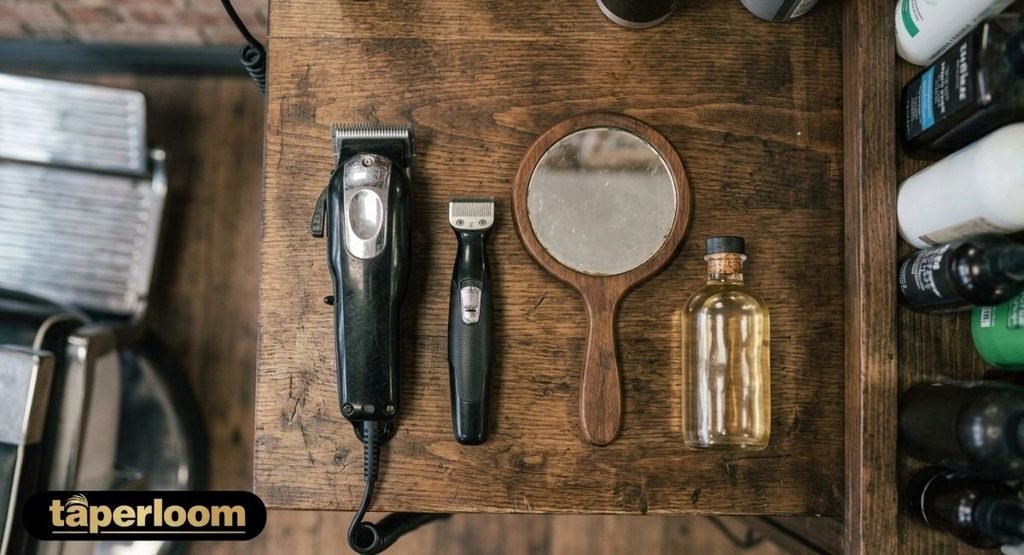 Grooming tools for maintaining a low taper fade between barber visits