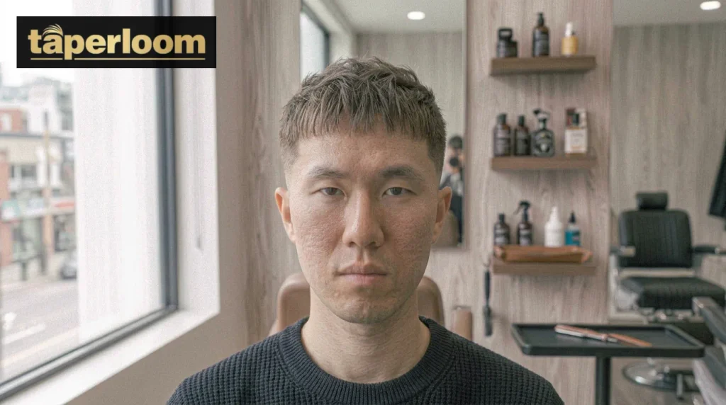 Thin fine hair low taper fade fringe