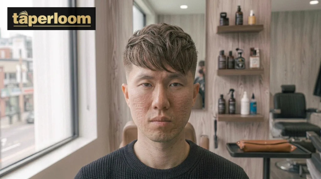 Low taper fringe with highlights