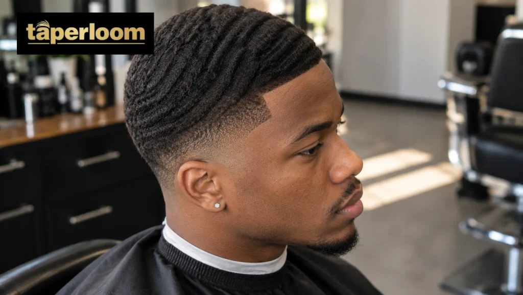 360 waves with a mid taper fade