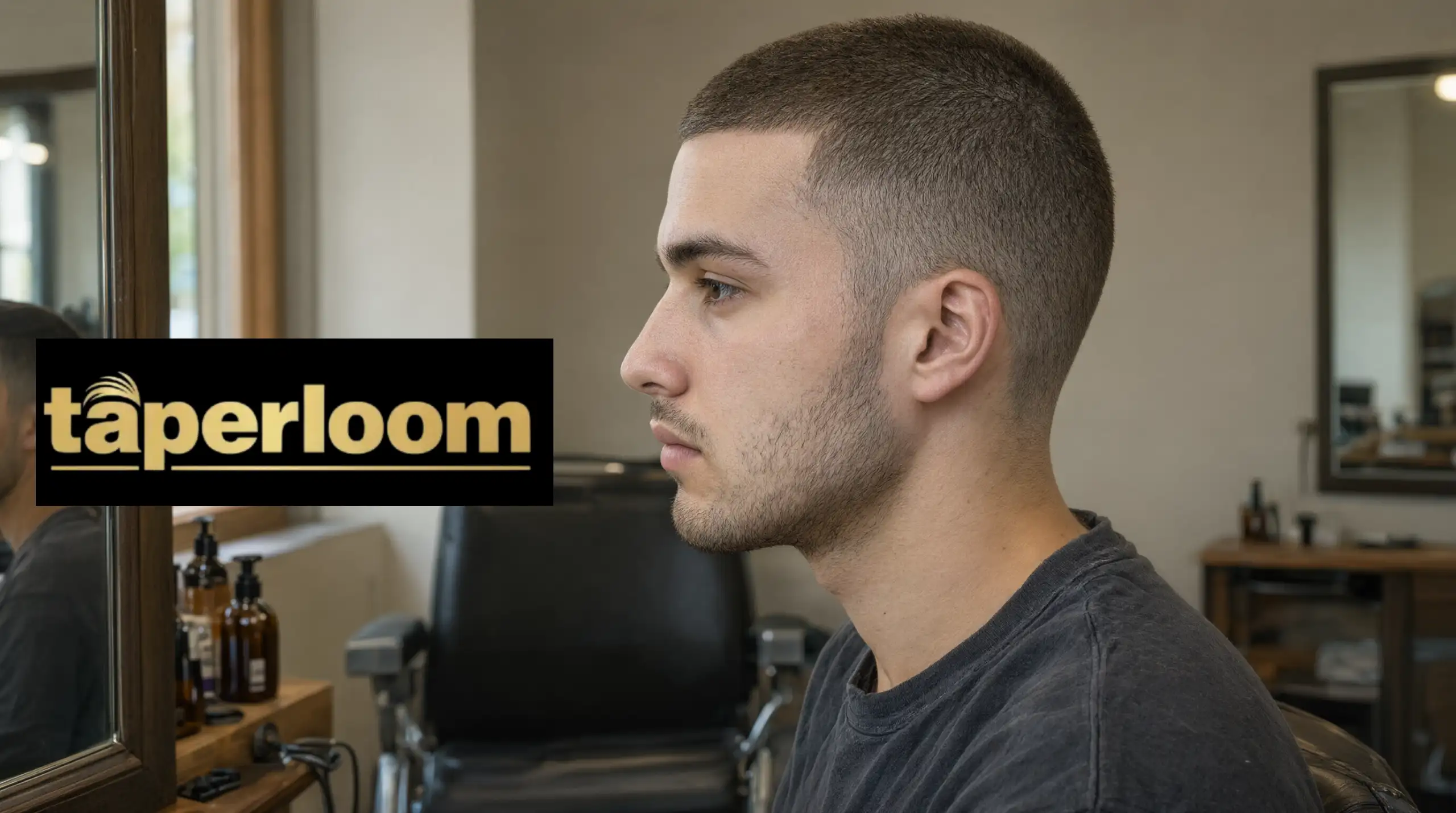 Man with a fresh 4 guard buzz cut showing the half inch length