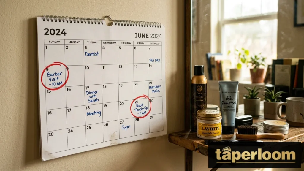 Maintenance schedule for low taper fade blonde hair