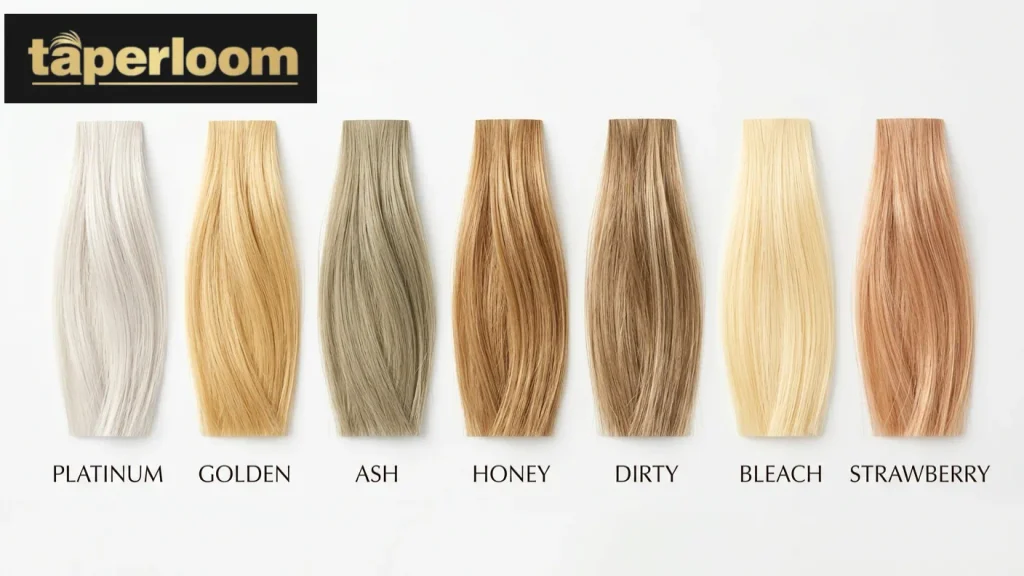 Blonde hair shade comparison for low taper fade