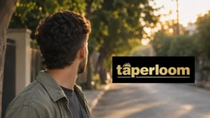 Back view of a man with a buzz cut mullet hairstyle, buzzed top, low taper fade and neck length nape in warm evening light