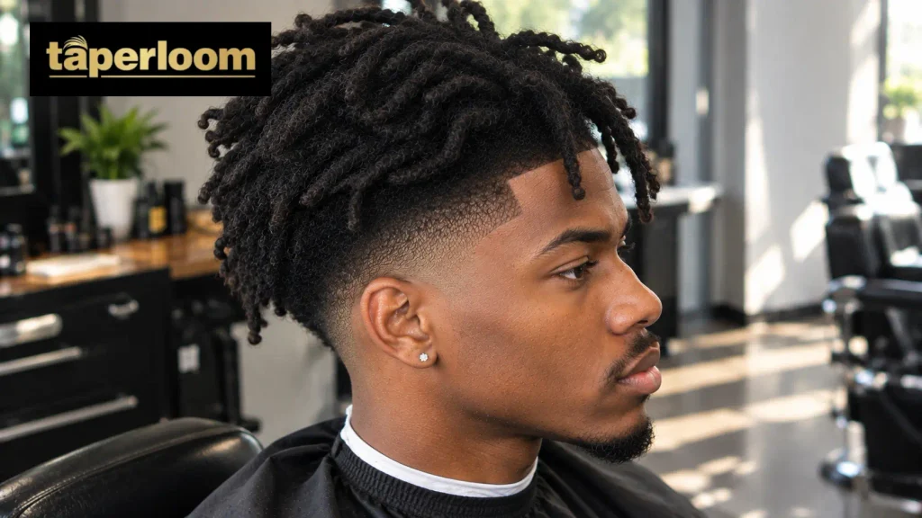 Dreadlocks with a mid taper fade