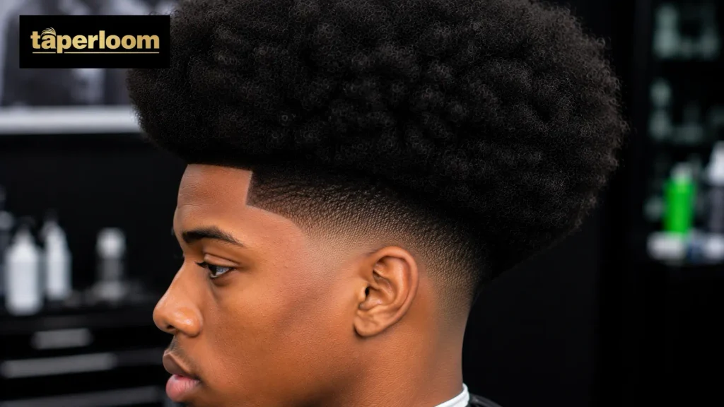 Bold full low taper fade afro