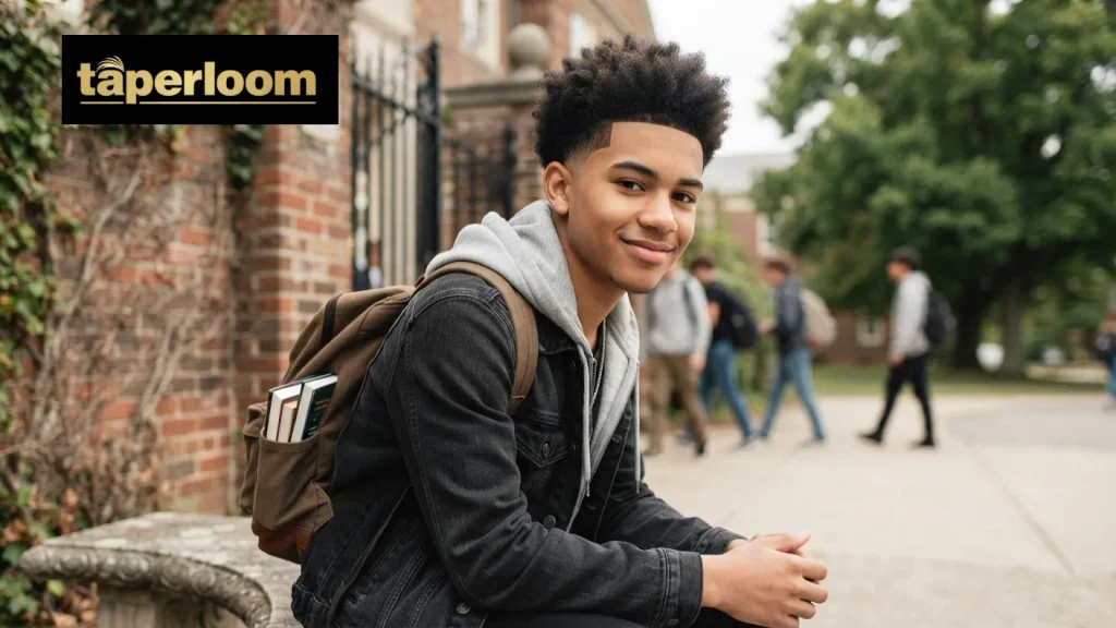 Low Taper Fade Fluffy Hair for School"