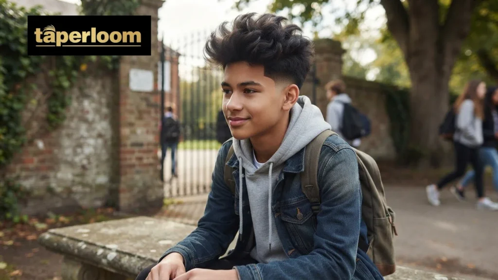 Low Taper Fade Fluffy Hair for Teen Boys"
