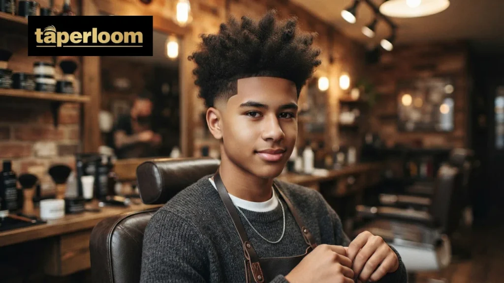 Mid Taper Fade with Fluffy Top"
