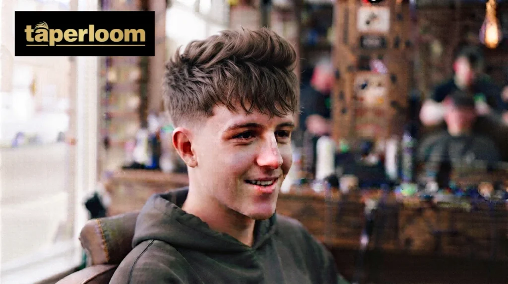 Man with fine hair styled to look fuller with a blow-dried fringe