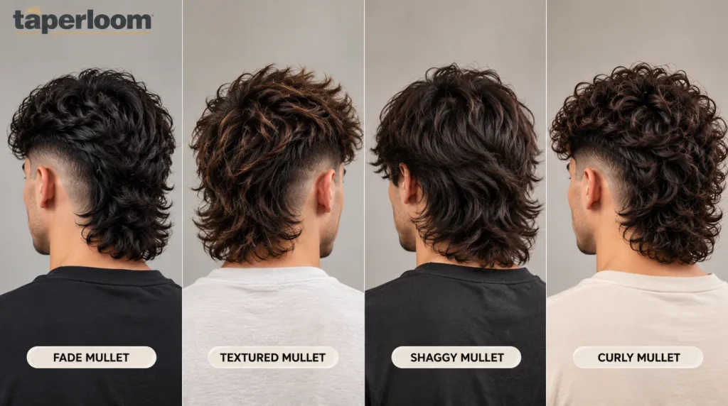 Popular Modern Curly Mullet Variations