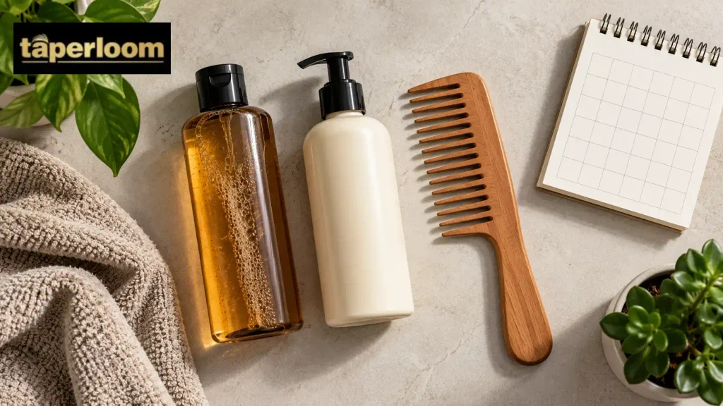 Hair care products for a wavy mullet